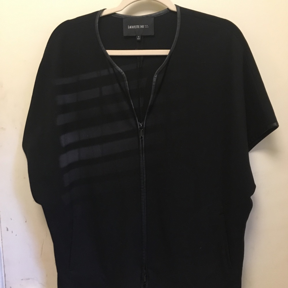 Lafayette 148 Leather Trim vest